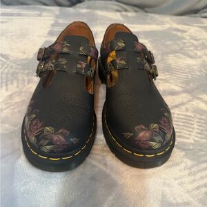 Dr. Martens Black Floral Mary Jane’s